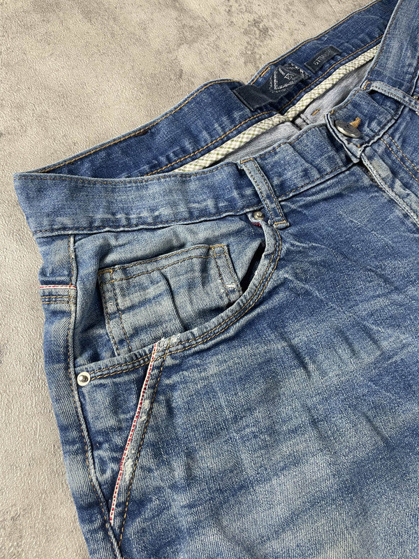 Evisu Jeans M Straight Vintage Y2K Rare Hip Hop Embroidered #GI6945