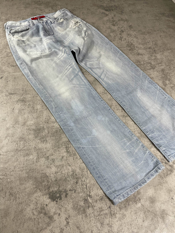 Evisu Jeans M Straight Vintage y2k Rare Hip Hop Embroidered #RM2951