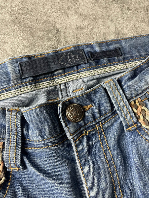 Evisu Jeans M Vintage Y2K Rare Straight Hip Hop Embroidered #PT9452