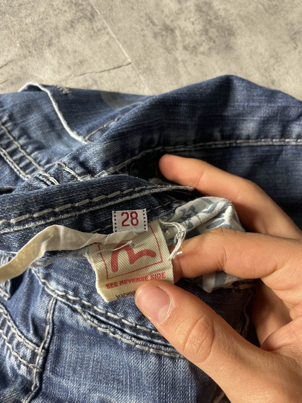Evisu Jeans S Bootcut Vintage Y2K Rare Denim Pants #VC8223