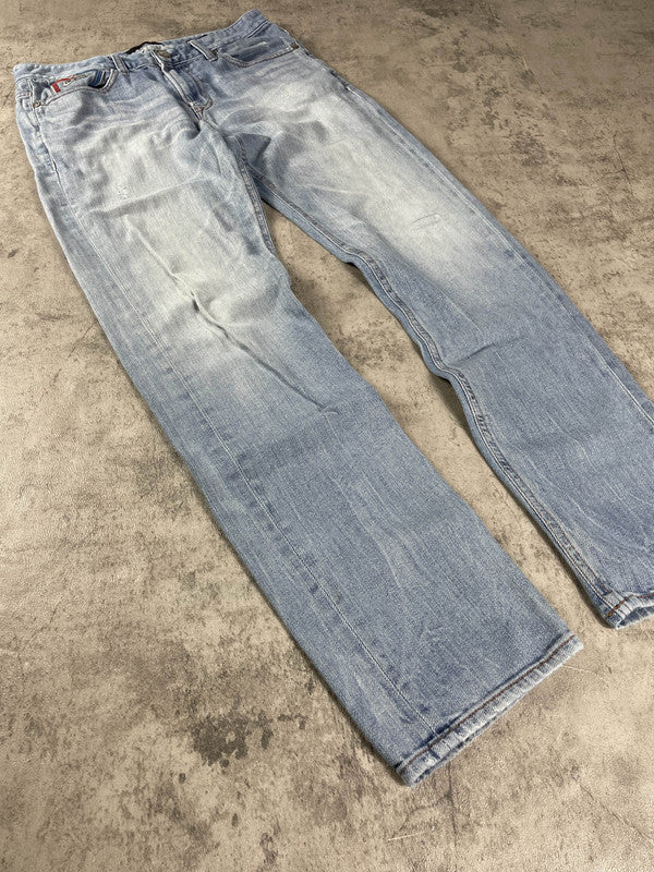 Evisu Jeans S Straight Vintage Y2k Rare Hip Hop Embroidered #FM8190