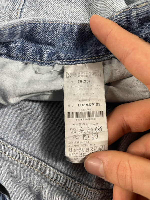 Evisu Jeans S Straight Vintage Y2k Rare Hip Hop Embroidered #FM8190