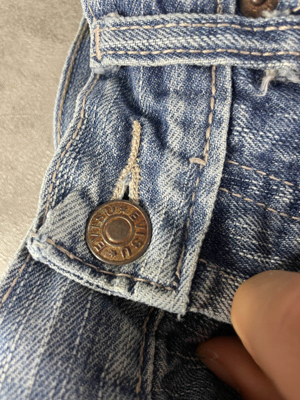 Evisu Jeans S Vintage y2k Rare Baggy Hip Hop Embroidered #SX4800