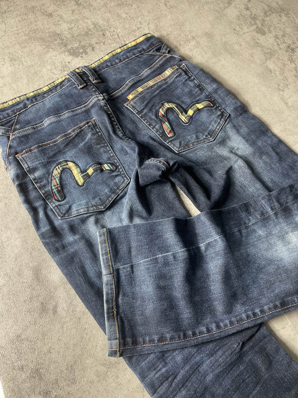 Evisu S Straight Jeans Vintage y2k Rare Embroidered #PB8965