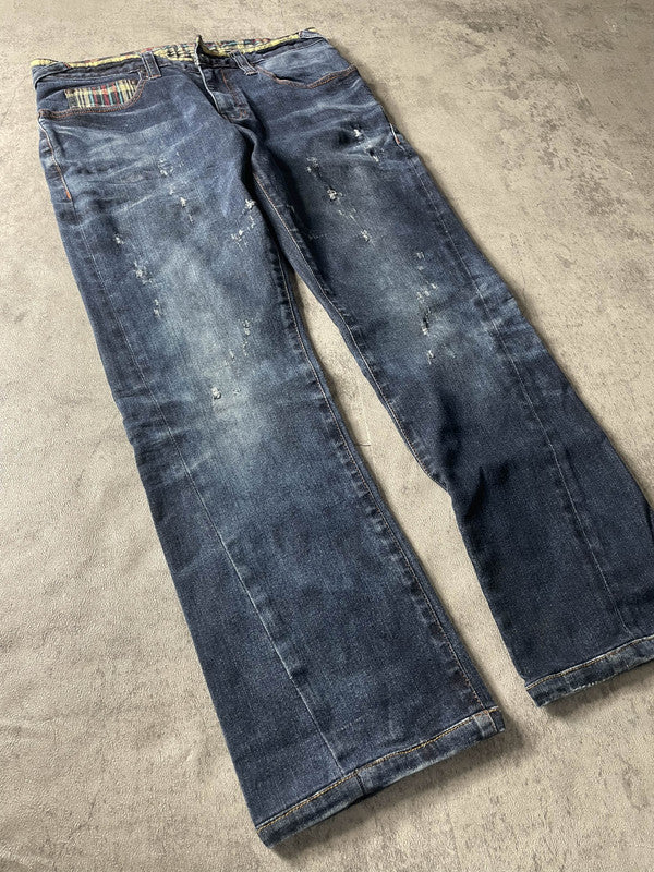 Evisu S Straight Jeans Vintage y2k Rare Embroidered #PB8965