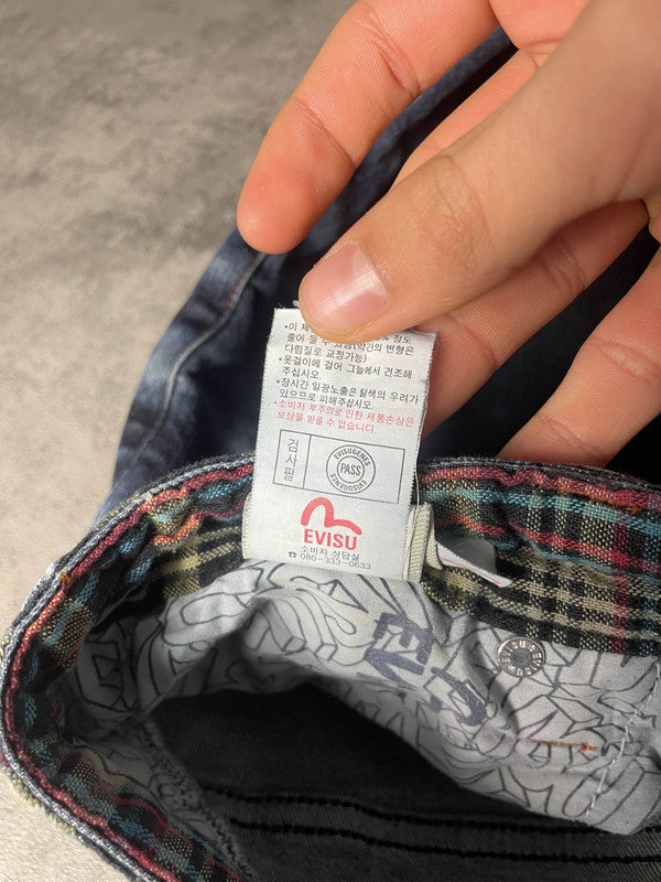 Evisu S Straight Jeans Vintage y2k Rare Embroidered #PB8965