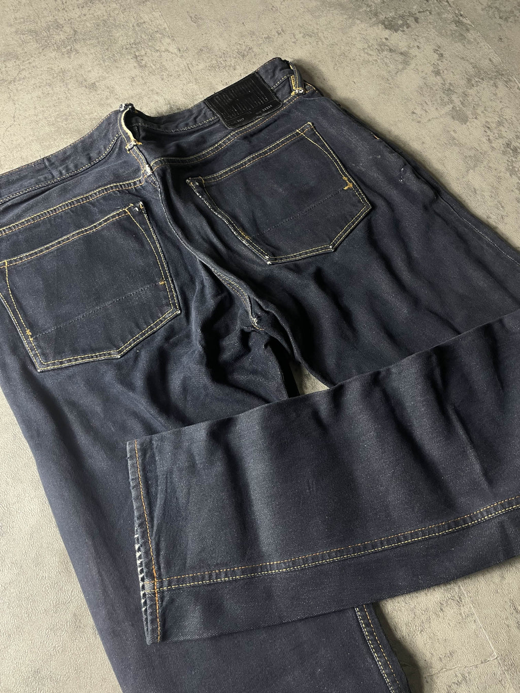 Evisu EvisuKuro Jeans S Vintage Y2K Rare Straight Hip Hop Embroidered #YG7487