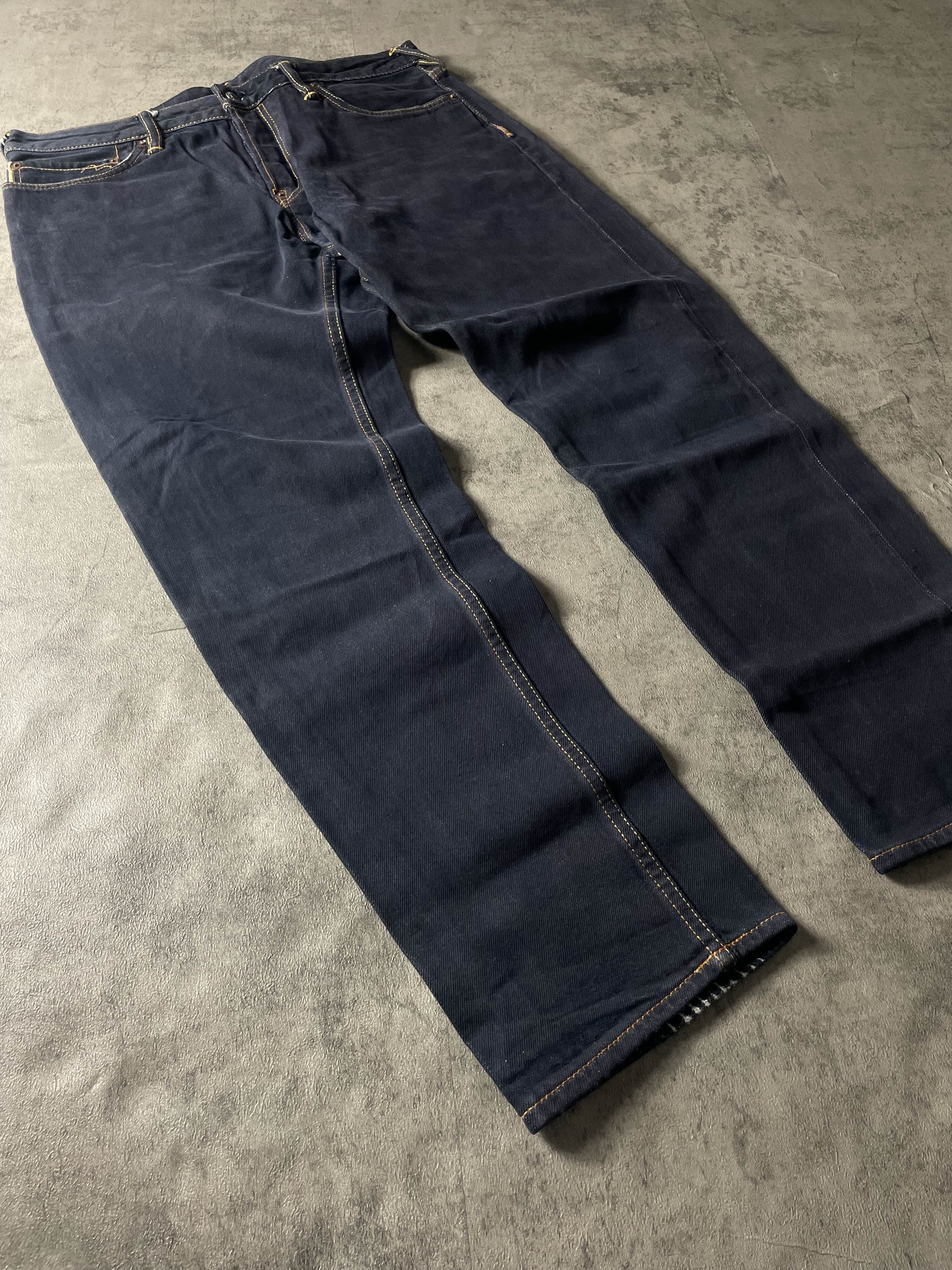 Evisu EvisuKuro Jeans S Vintage Y2K Rare Straight Hip Hop Embroidered #YG7487