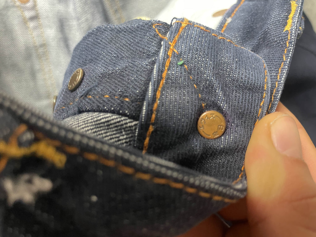 Evisu EvisuKuro Jeans S Vintage Y2K Rare Straight Hip Hop Embroidered #YG7487