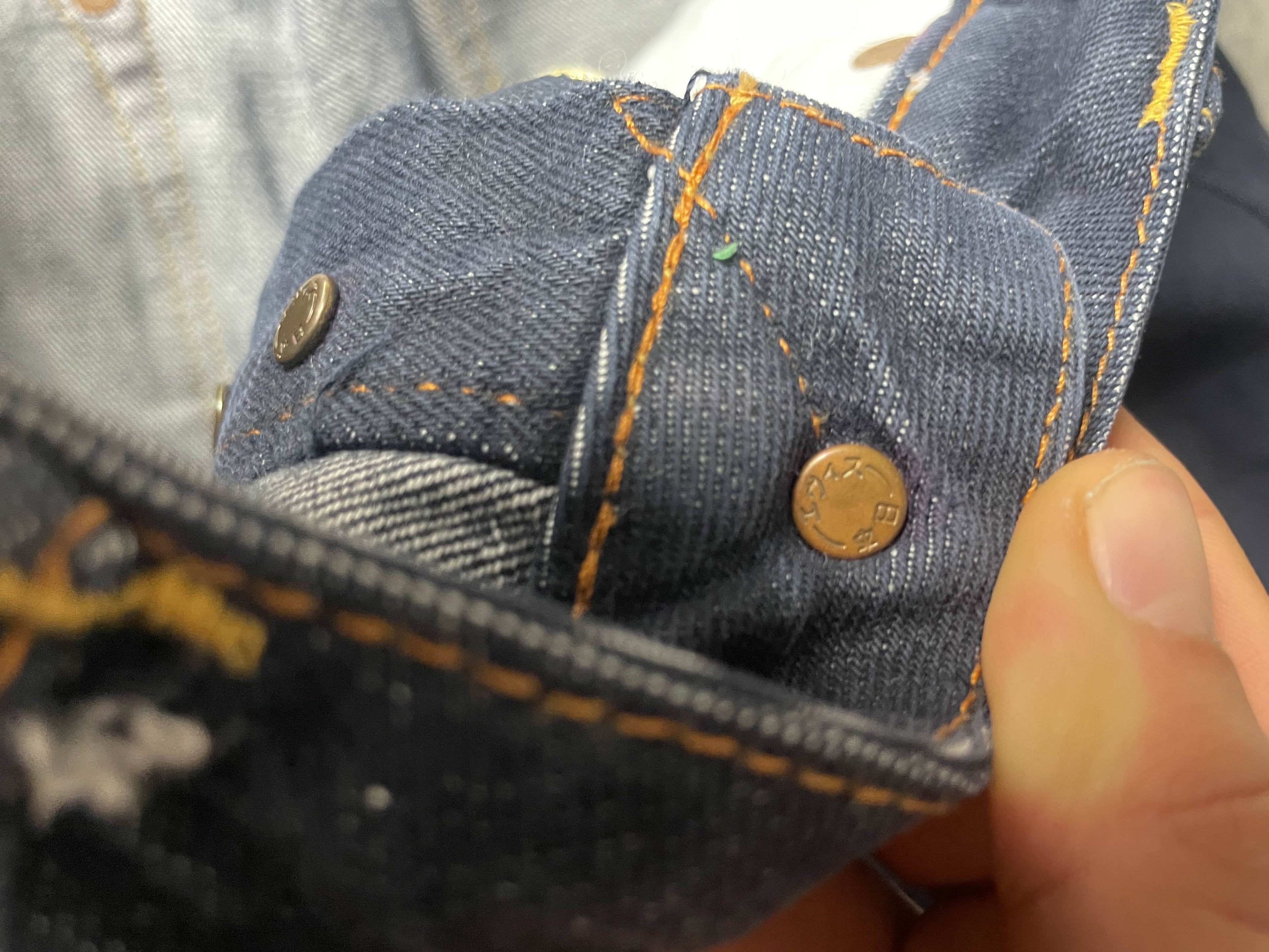 Evisu EvisuKuro Jeans S Vintage Y2K Rare Straight Hip Hop Embroidered #YG7487