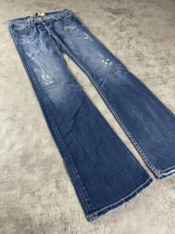 Jeans BKE Denim Bootcut S Vintage y2k rare Hip Hop Embroidered (Stile Miss Me) #UD8719