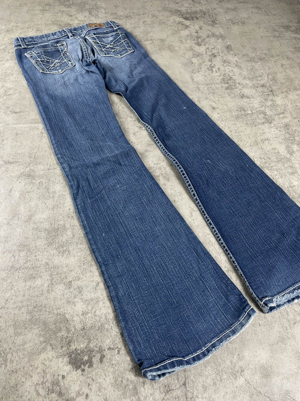 Jeans BKE Denim Bootcut S Vintage y2k rare Hip Hop Embroidered (Stile Miss Me) #UD8719