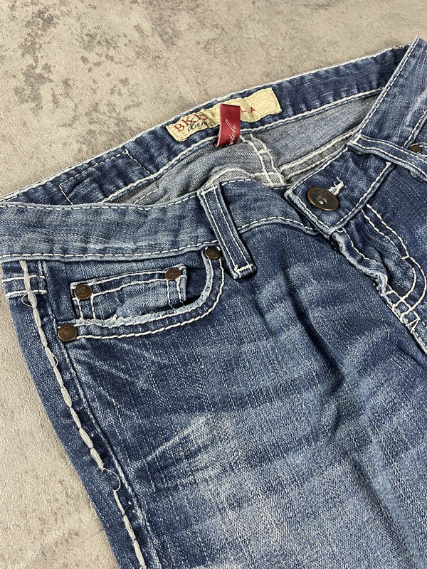 Jeans BKE Denim Bootcut S Vintage y2k rare Hip Hop Embroidered (Stile Miss Me) #UD8719