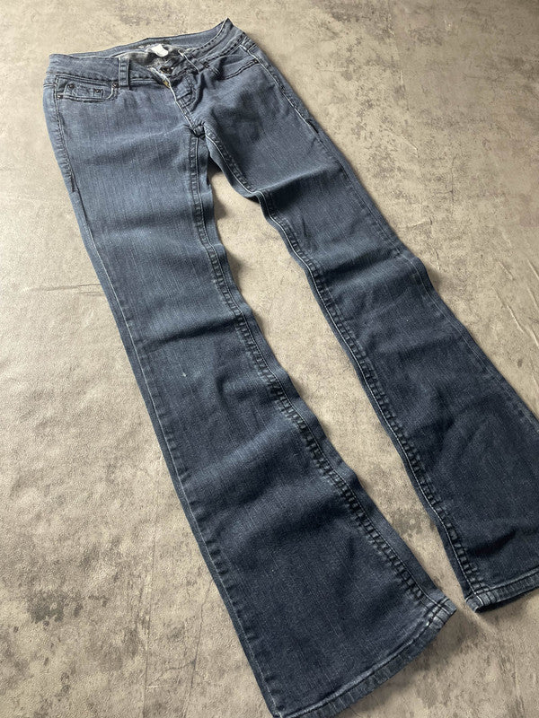 Jeans Vintage Dressing Bootcut S Hip Hop Embroidered (Stile Miss Me) #AZ9466