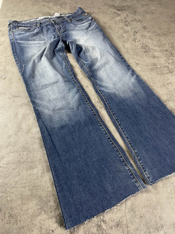 Jeans Vintage Dressing L Bootcut Embroidered Hip Hop (Stile Miss Me) #QG8824