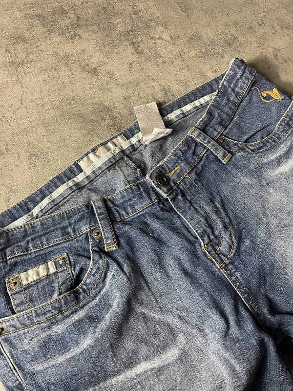 Jeans Vintage Dressing L Bootcut Embroidered Hip Hop (Stile Miss Me) #QG8824