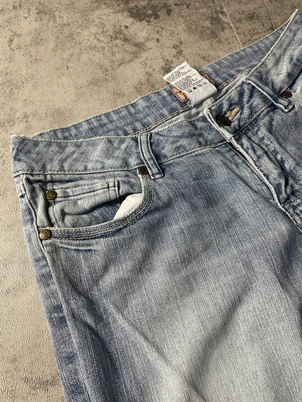 Jeans Vintage Dressing M Bootcut Denim Hip Hop Embroidered (Stile Miss Me) #RA4803