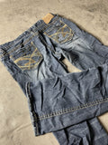 Jeans Vintage Dressing M Bootcut Hip Hop Embroidered (Stile Miss Me) #AI0347