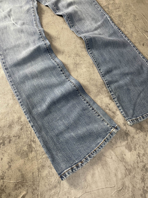 Jeans Vintage Dressing M Bootcut Hip Hop Embroidered (Stile Miss Me) #QK6098