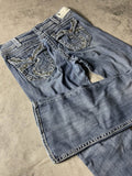 Jeans Vintage Dressing M Bootcut Rare Y2k Hip Hop Embroidered (Stile Miss Me) #SE9506