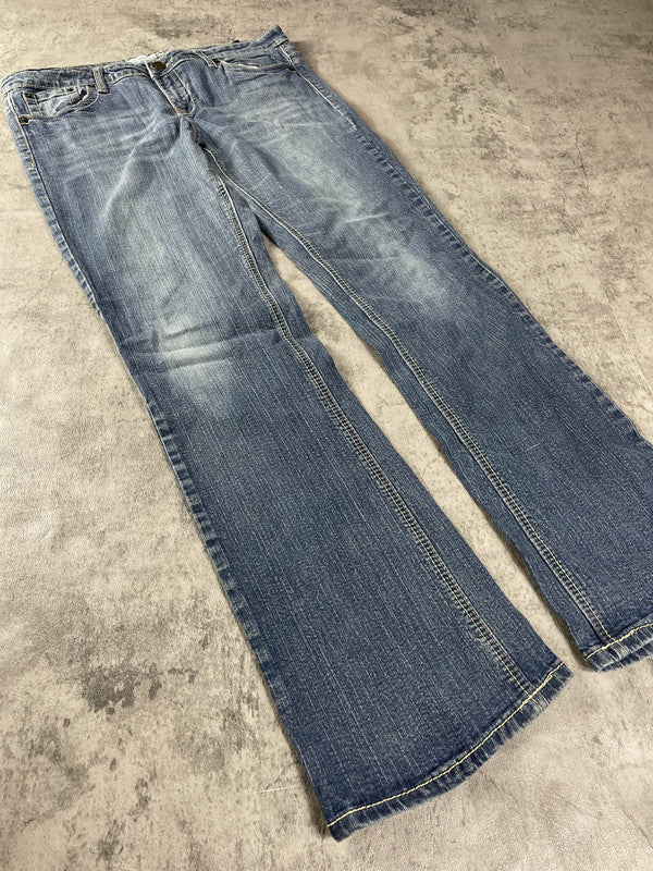 Jeans Vintage Dressing M Bootcut Vintage y2k Hip Hop Embroidered (Stile Miss Me) #NL6164