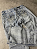 Jeans Vintage Dressing M Bootcut Y2k Rare Hip Hop Embroidered (Stile Miss Me) #JO7111
