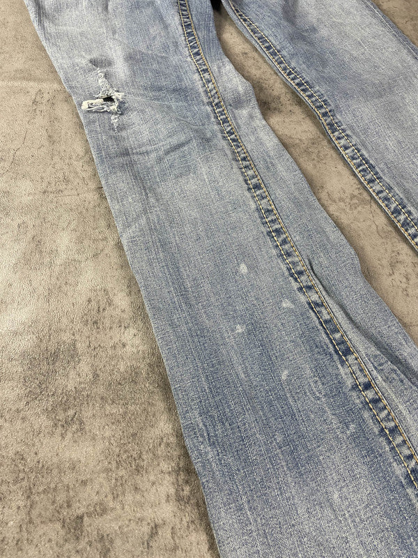 Jeans Vintage Dressing M Bootcut Y2k Rare Hip Hop Embroidered (Stile Miss Me) #KA3221