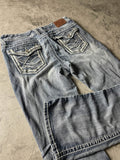 Jeans Vintage Dressing M Bootcut Y2k Rare Hip Hop Embroidered (Stile Miss Me) #PD5498