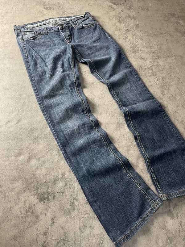 Jeans Vintage Dressing M Bootcut Y2k Rare Hip Hop Embroidered (Stile Miss Me) #YO6324