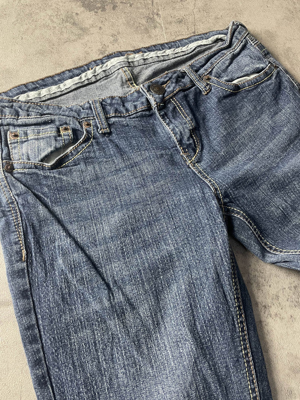 Jeans Vintage Dressing M Bootcut Y2k Rare Hip Hop Embroidered (Stile Miss Me) #YO6324