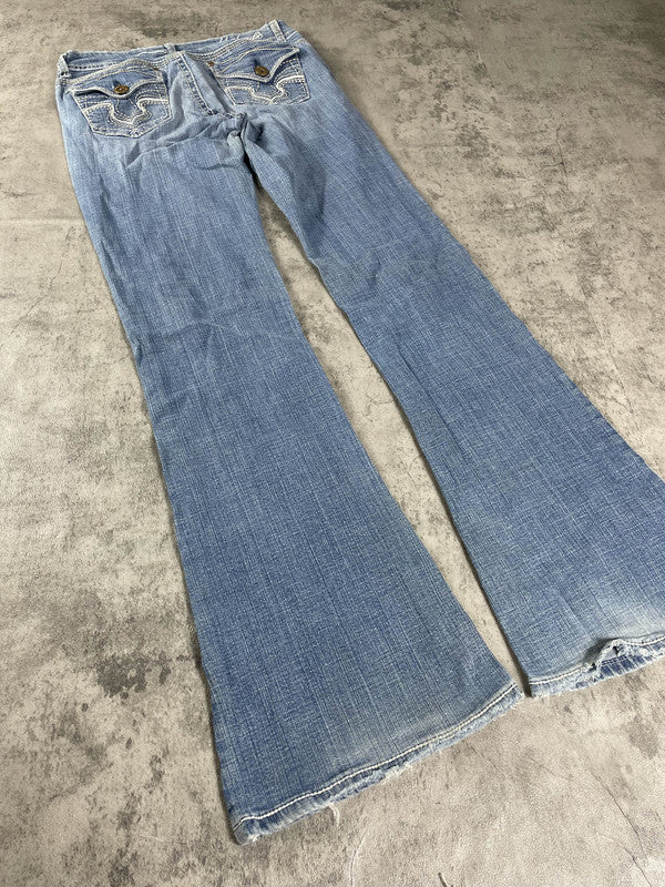 Jeans Vintage Dressing S Bootcut Embroidered Hip Hop y2k Rare (Stile Miss Me) #FQ7024