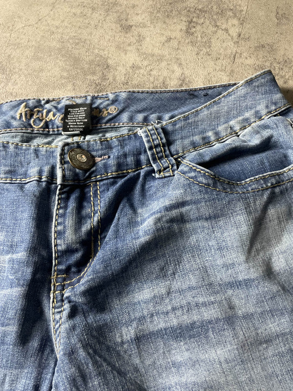 Jeans Vintage Dressing S Bootcut Hip Hop Embroidered (Stile Miss Me) #QJ9228