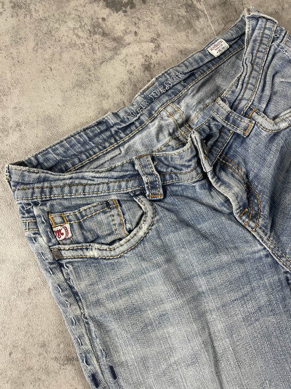 Jeans Vintage Dressing S Bootcut Y2k Rare Embroidered #QA8768