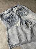 Jeans Vintage Dressing S Bootcut Y2k Rare Hip Hop Embroidered (Stile Miss Me) #GC7060