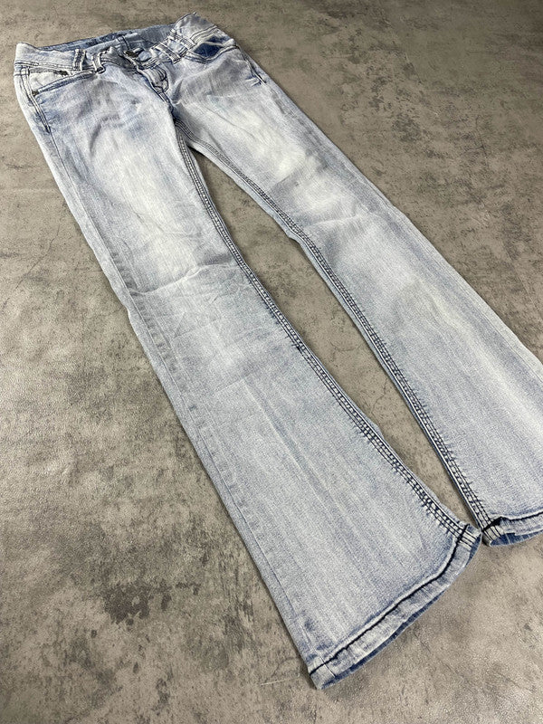 Jeans Vintage Dressing S Bootcut Y2k Rare Hip Hop Embroidered (Stile Miss Me) #GC7060
