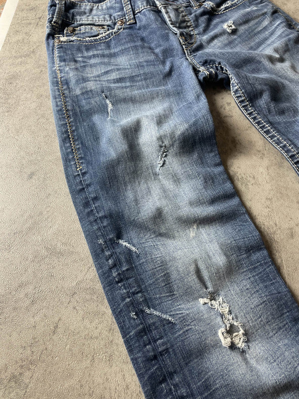 Jeans Vintage Dressing S Straight Fit Y2K Rare (Stile Miss Me) #DC4499