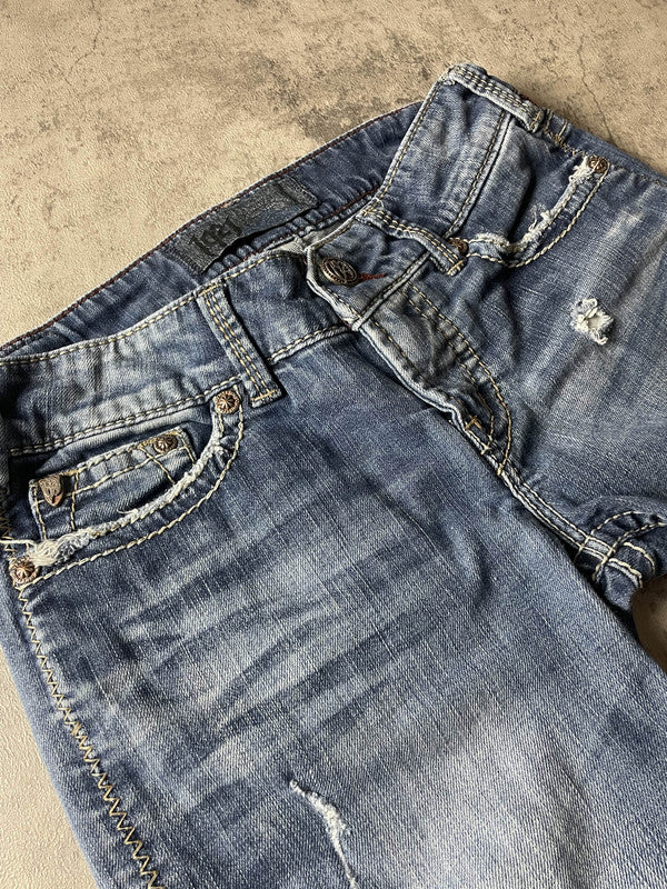 Jeans Vintage Dressing S Straight Fit Y2K Rare (Stile Miss Me) #DC4499