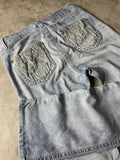 Jeans Vintage Dressing S Straight Hip Hop Embroidered (Stile Miss Me) #GS2673