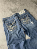 Jeans Vintage Dressing S Straight Ripped (Stile Miss Me) #JF9391