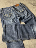 Jeans Vintage Dressing W Bootcut M Hip Hop Embroidered (Stile Miss Me) #BR0811