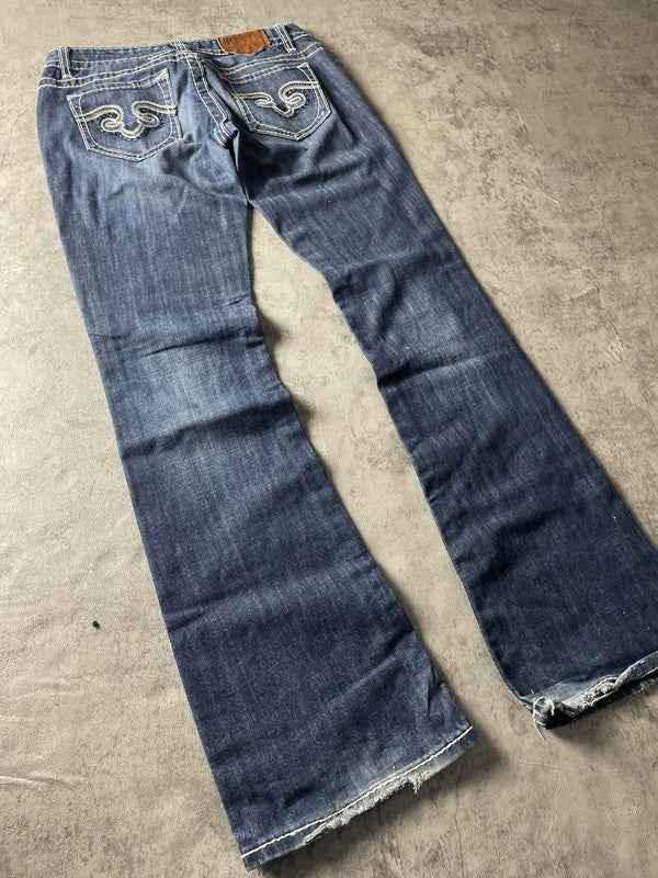 Jeans Vintage Dressing W Bootcut M Hip Hop Embroidered (Stile Miss Me) #BR0811