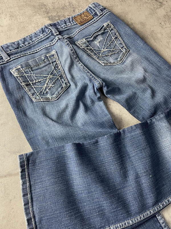 Jeans Vintage Dressing W28 Bootcut Y2k Rare (Stile Miss Me) #GU9721