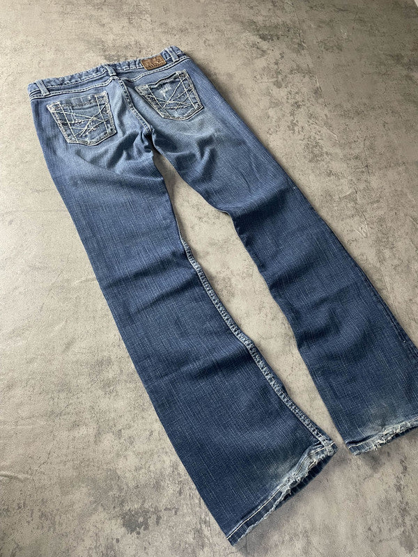 Jeans Vintage Dressing W28 Bootcut Y2k Rare (Stile Miss Me) #GU9721