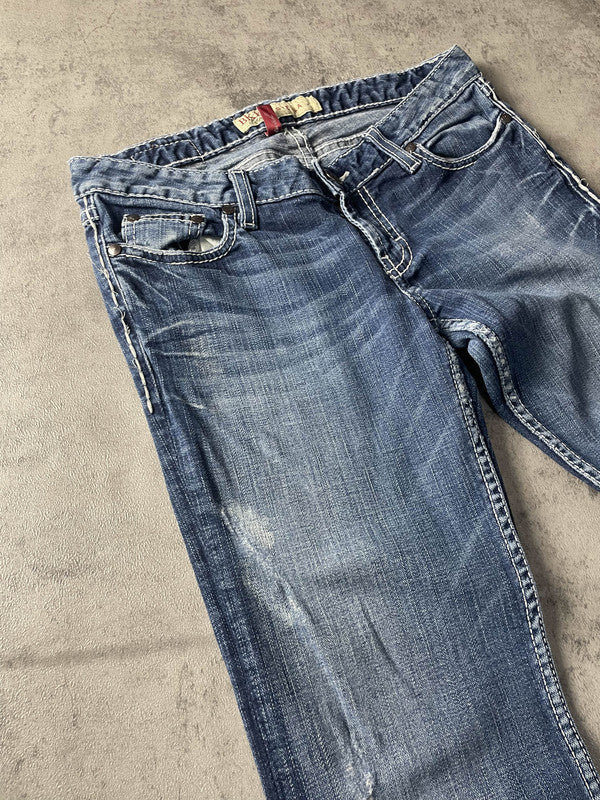 Jeans Vintage Dressing W28 Bootcut Y2k Rare (Stile Miss Me) #GU9721