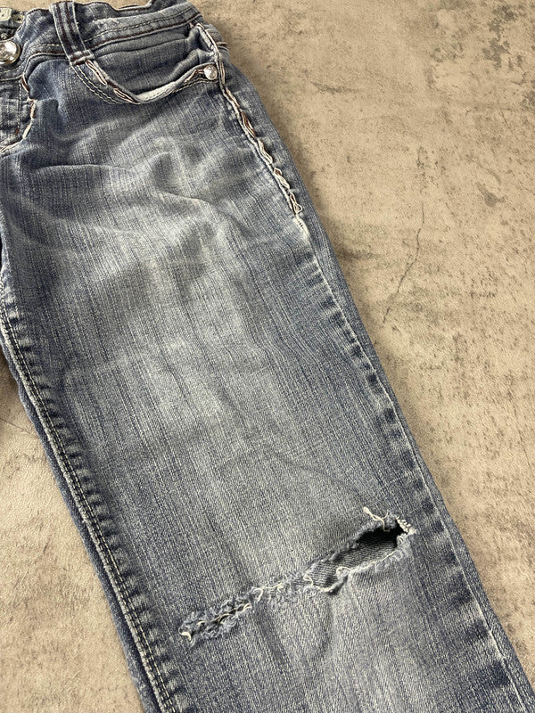 Jeans Vintage Dressing XS Bootcut Y2K Rare (Stile Miss Me) #EB0952