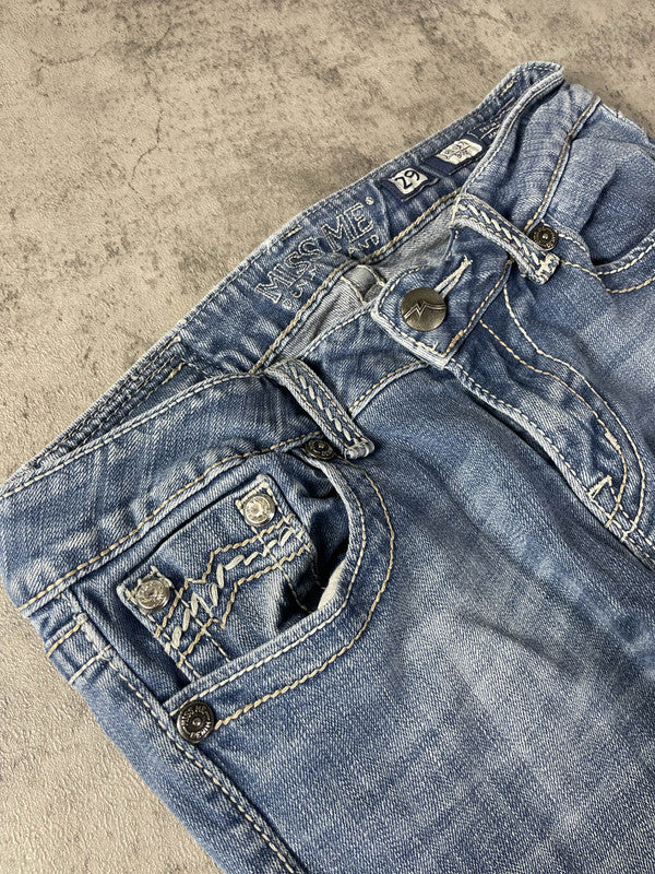 Miss Me Bootcut Jeans S Vintage Y2k Rare Hip Hop Embroidered #PI6831