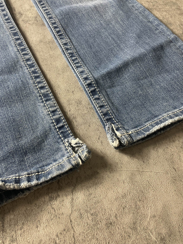 Miss Me Jeans L Bootcut Vintage y2k Rare Embroidered Hip Hop #YK7854