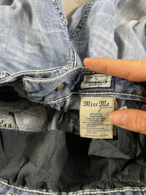 Miss Me Jeans M Bootcut Vintage Y2K Rare Hip Hop Embroidered #XW4513