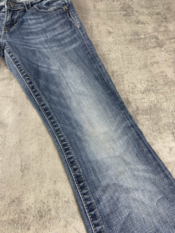 Miss Me Jeans M Bootcut Vintage y2k Hip Hop Embroidered #AH7781