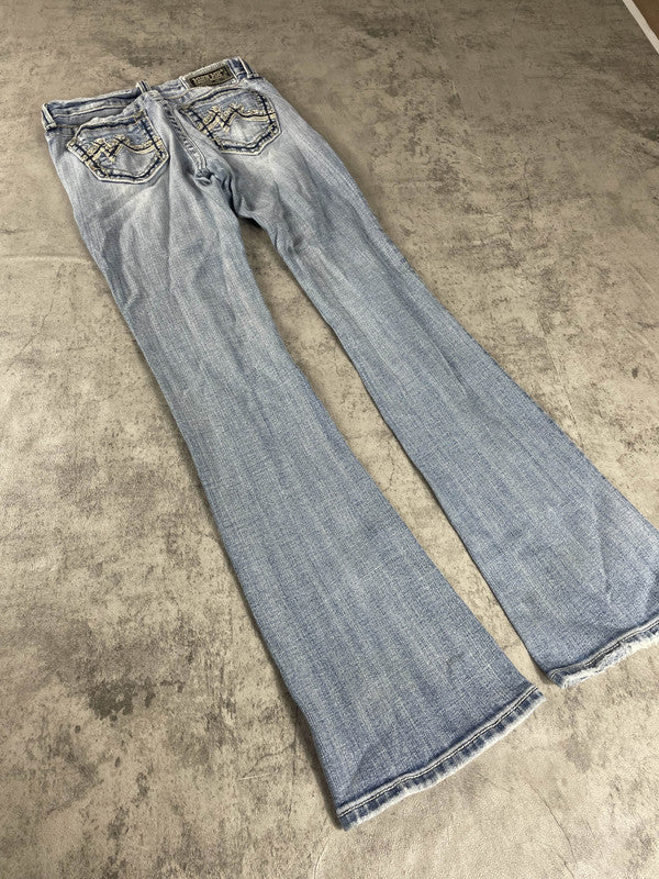 Miss Me Jeans XS Bootcut Vintage Y2k Rare Denim Low Rise #SV9531